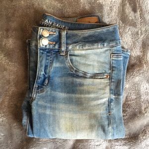 American Eagle Light wash flare jeans